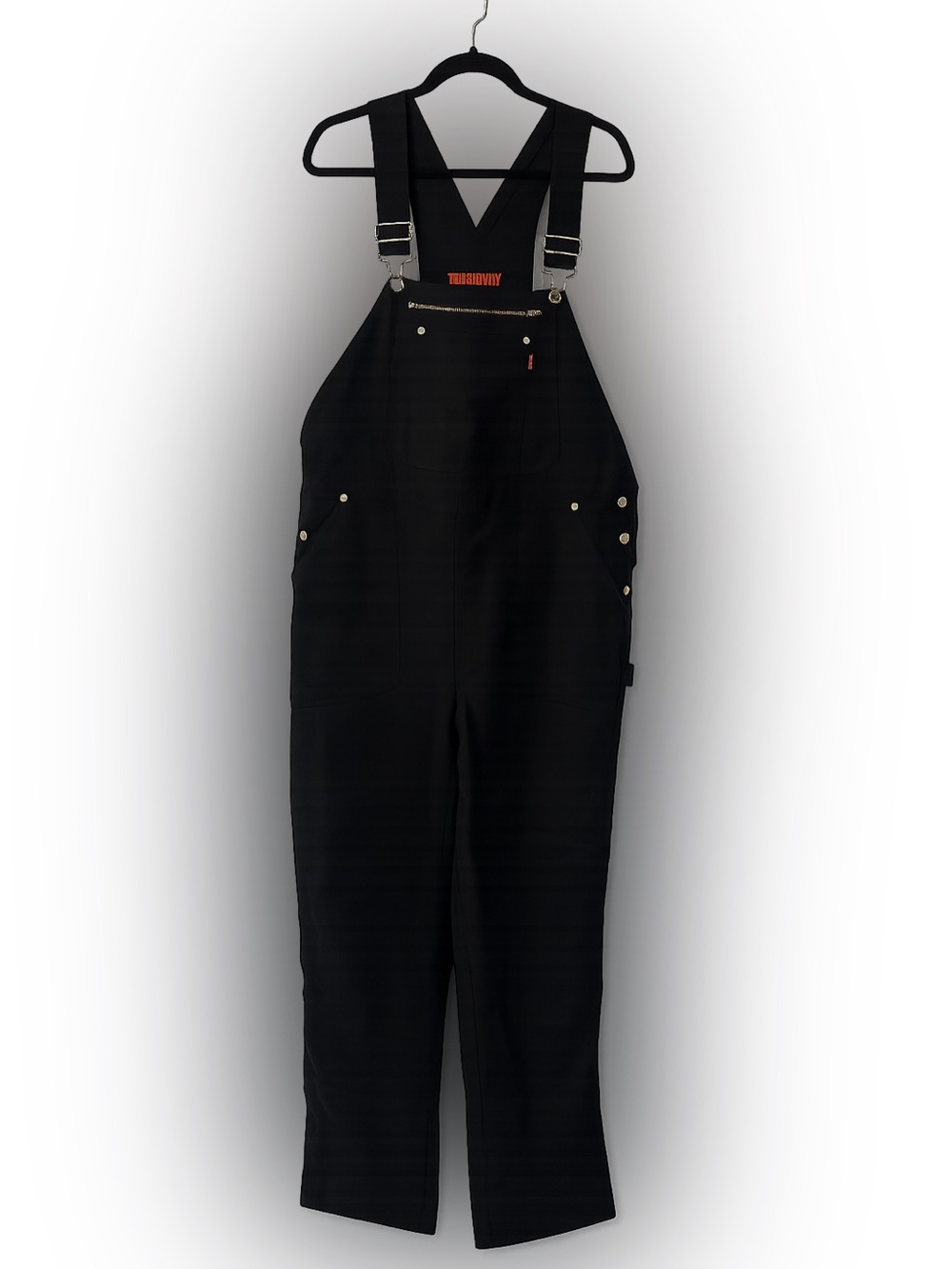 Tough Duck Black Work Bib Overalls – Size Large (L/G) – Excellent Condition
